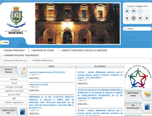 Tablet Screenshot of comune.martano.le.it